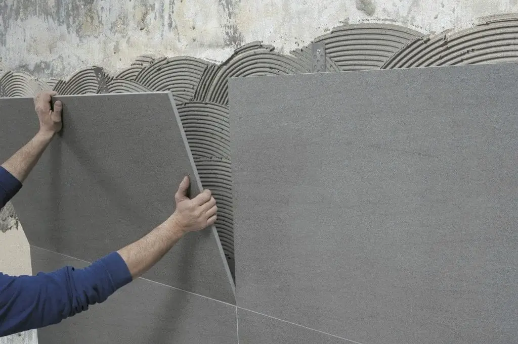 Dirty and cracked tile joints